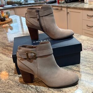 Cole Haan Women's Gray Ankle Booties